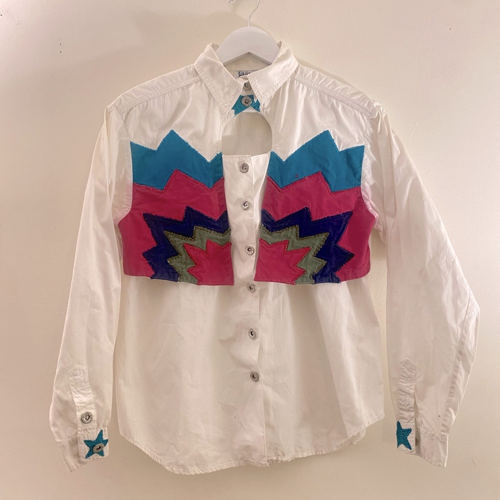 Vintage 80s 90s Country Western Over Shirt